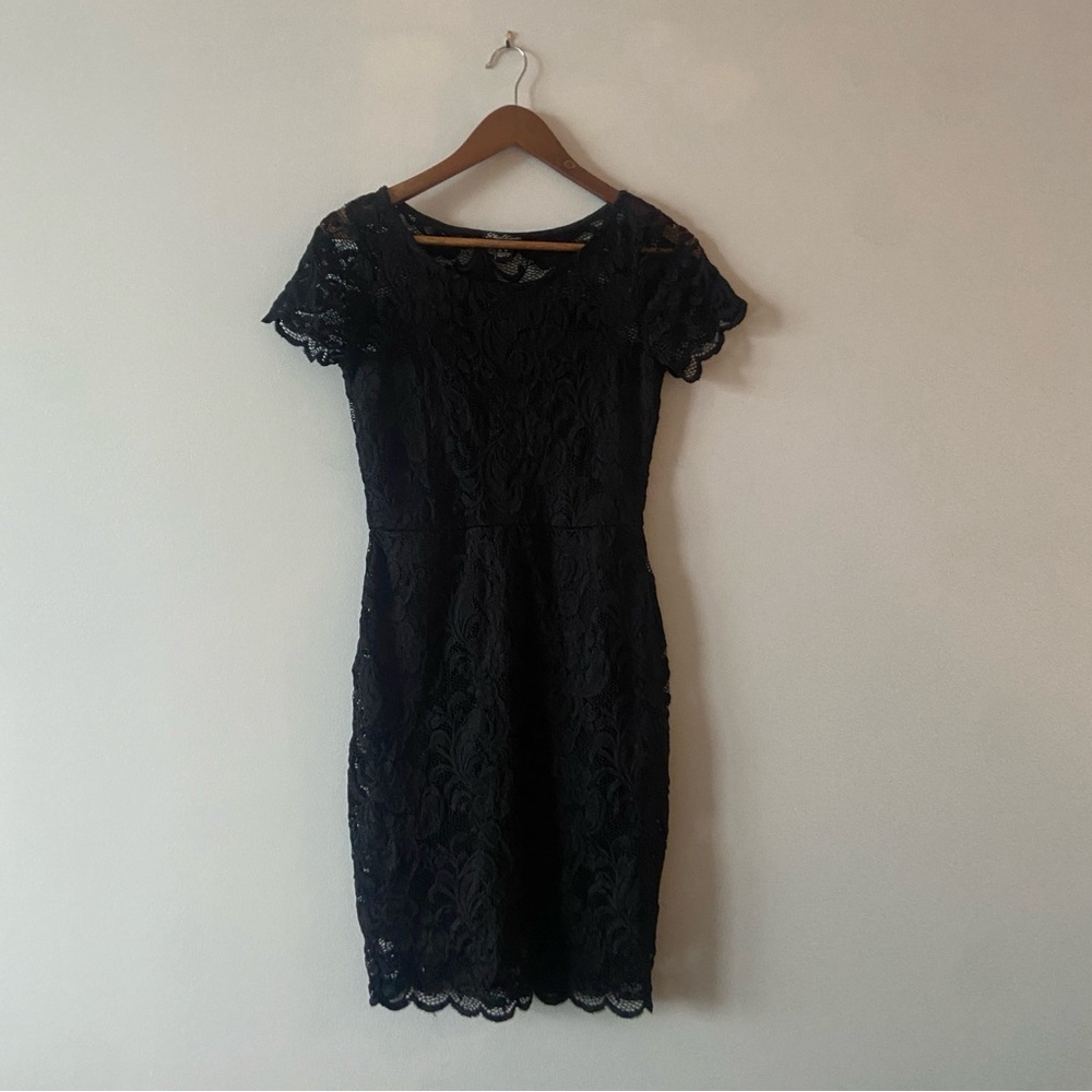 Black Lace Mini Dress